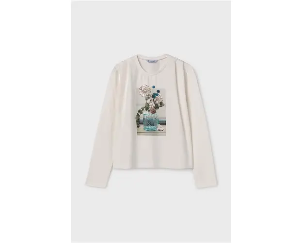 Mayoral longsleeve copii culoarea turcoaz, 7005