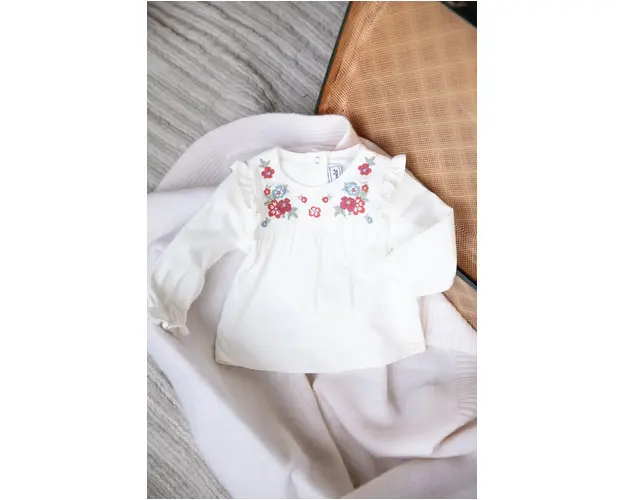 Tartine et Chocolat longsleeve copii culoarea bej, TZ10091