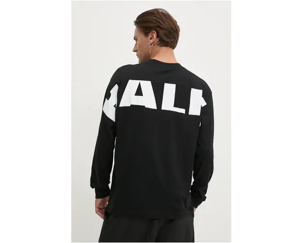 BALR. longsleeve din bumbac Game Day culoarea negru, cu imprimeu, B1111 1058