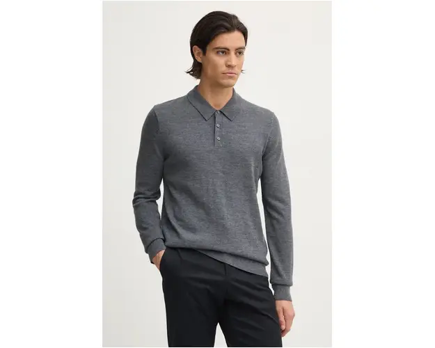 Michael Kors pulover de lana barbati, culoarea gri, light, CF460F67AP