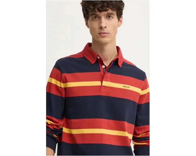 Gant longsleeve din bumbac culoarea albastru marin, modelator, 2015083