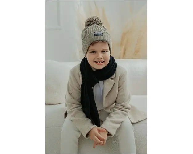 Jamiks caciula copii ANTON IV culoarea maro, JZH029