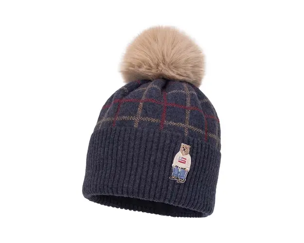 Jamiks caciula din lana pentru copii AUDID II culoarea albastru marin, JZH225