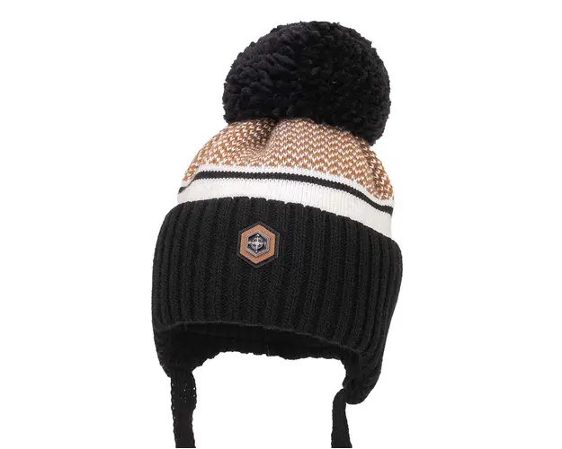 Jamiks sapca si esarfa pentru copii PROEZMA IV culoarea maro, JZH395