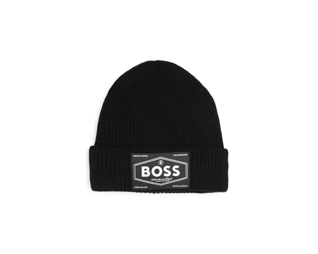 BOSS caciula copii culoarea negru, J51567