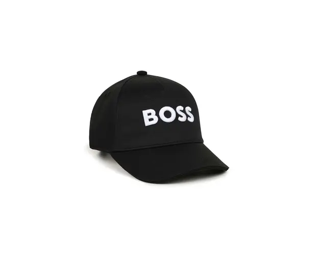 BOSS sapca de baseball pentru copii culoarea negru, cu imprimeu, J51571