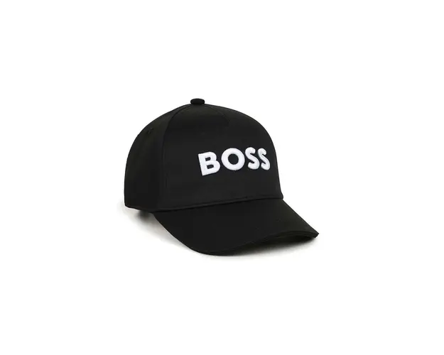 BOSS sapca de baseball pentru copii culoarea negru, cu imprimeu, J51571