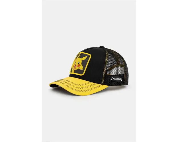 Capslab sapca de baseball pentru copii Pokemon Capslab Trucker culoarea negru, cu imprimeu, CL.PKM2.3.PIK6