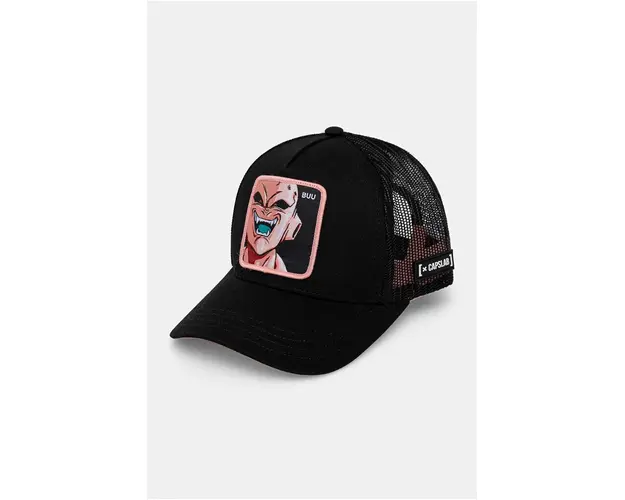 Capslab sapca de baseball pentru copii Dragon Ball Capslab Trucker culoarea negru, cu imprimeu, CL.DBZ.3.BUU