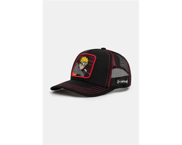 Capslab sapca de baseball pentru copii Naruto Capslab Trucker culoarea negru, cu imprimeu, CL.NS.3.NAR2
