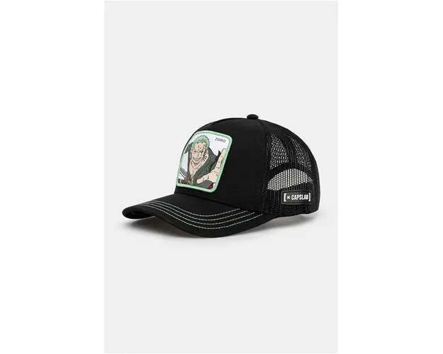 Capslab sapca de baseball pentru copii One Piece Capslab Trucker culoarea negru, cu imprimeu, CL.OP1.3.ZOR2
