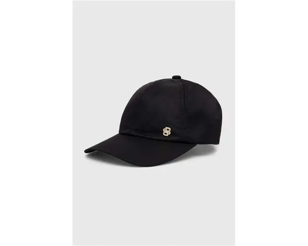 BOSS sapca culoarea negru, neted, 50519315