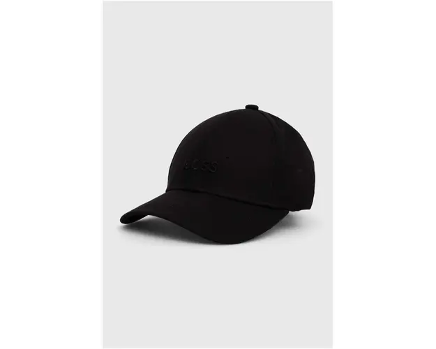 BOSS sapca de baseball din bumbac culoarea negru, cu imprimeu, 50519889