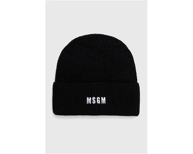 MSGM caciula de lana culoarea negru, de lana, 3541MDL08.237761