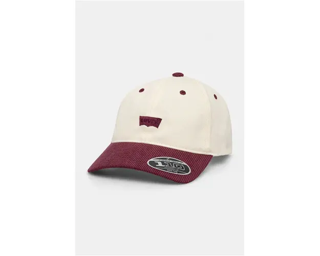 Levi's sapca culoarea bej, cu model, D7740-0011