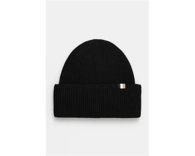 BOSS caciula din amestec de lana culoarea negru, 50497808