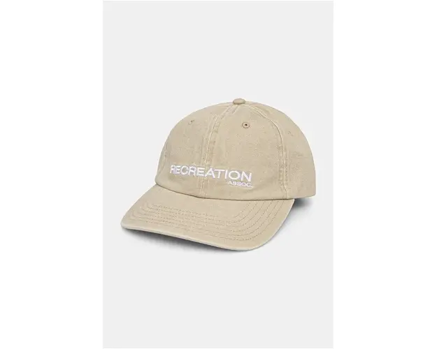P.E Nation sapca de baseball din bumbac Throwback Cap culoarea bej, cu imprimeu, 243A415