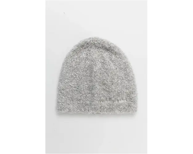 Tommy Jeans caciula culoarea gri, AW0AW17058