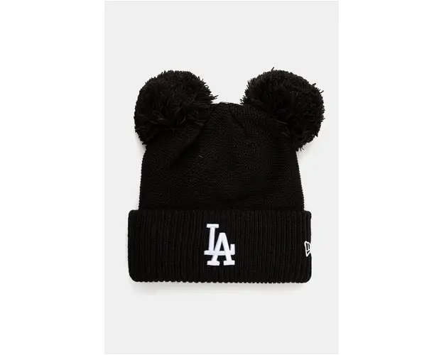 New Era caciula LOS ANGELES DODGERS culoarea negru, din tricot gros, 60565277