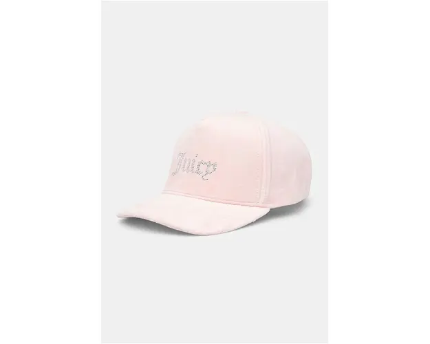Juicy Couture sapca VERONICA CAP culoarea roz, cu imprimeu, JCAWH224702