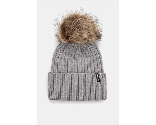 Viking caciula Hana Pompon culoarea gri, 210/26/6619