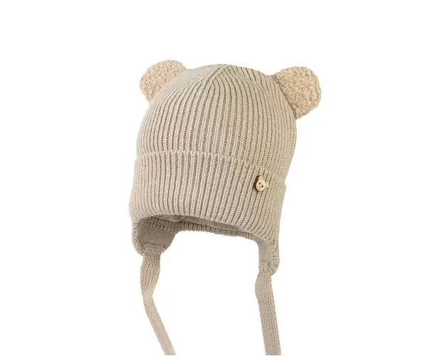 Jamiks caciula din lana pentru copii EDITH culoarea bej, JZH449