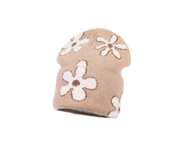 Jamiks caciula din lana pentru copii MARGARITA culoarea maro, JZH303