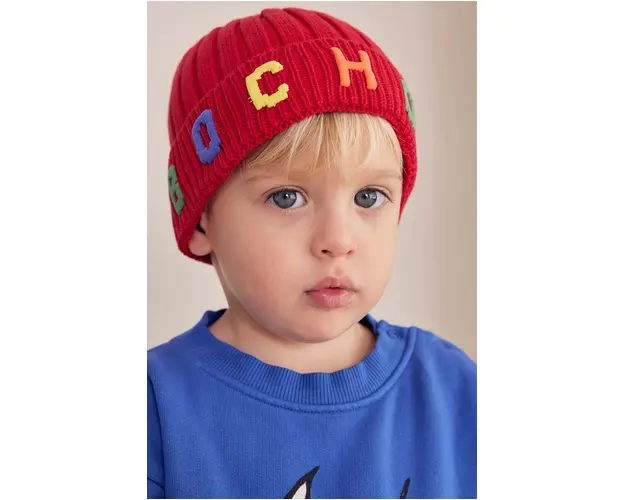 Bobo Choses caciula de bumbac pentru copii culoarea rosu, bumbac, 224AH032