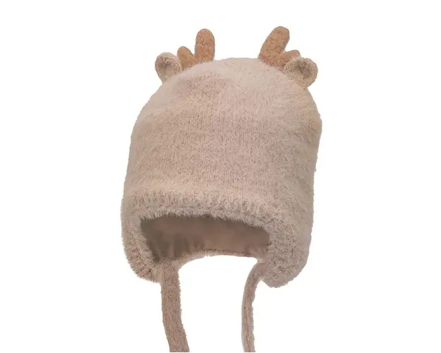 Jamiks caciula din lana pentru copii FIEN culoarea bej, JZH028