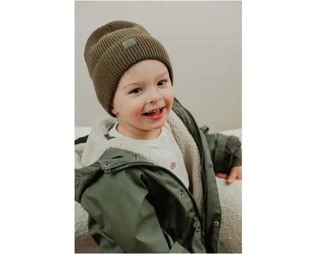 Jamiks caciula din lana pentru copii PAULIN culoarea verde, JZH352