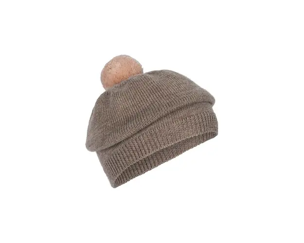 Konges Sløjd LOULI BERET culoarea maro, de lana, KS101254