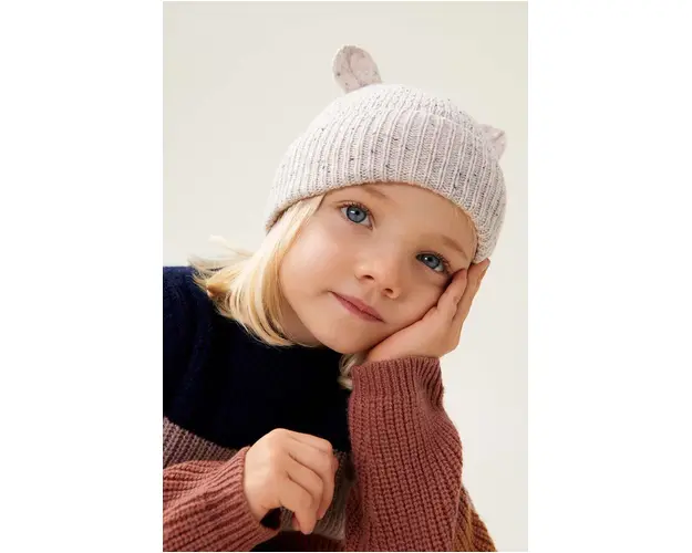 Liewood sapca de lana pentru copii Miller Beanie With Ears culoarea bej, de lana, LW15090