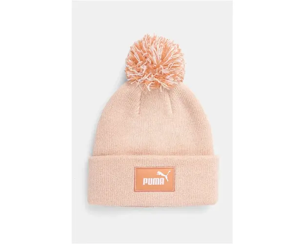 Puma caciula copii FC Pom-Pom- Beanie culoarea roz, din tesatura neteda, 255410