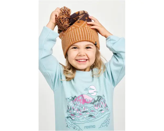 Reima sapca de lana pentru copii Pohjoinen culoarea maro, de lana, 5300021B