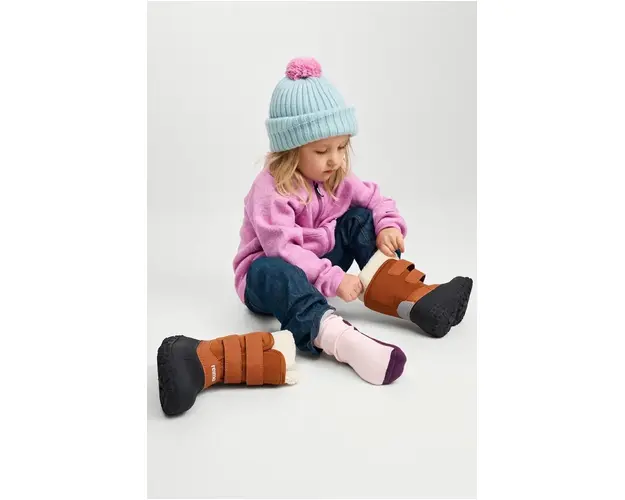 Reima sapca de lana pentru copii Topsu culoarea verde, de lana, 5300227A