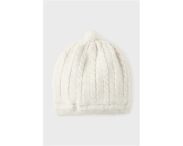 Mayoral Newborn caciula de bumbac pentru copii culoarea alb, bumbac, 9774