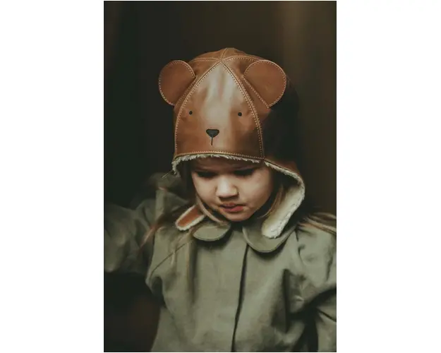 Donsje caciula copii Kapi Classic Hat Bear culoarea maro, 6020001