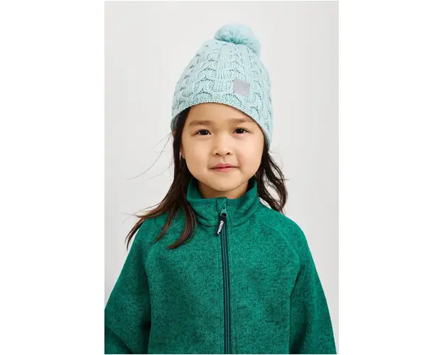 Reima sapca de lana pentru copii Nyksund culoarea verde, de lana, 5300066B