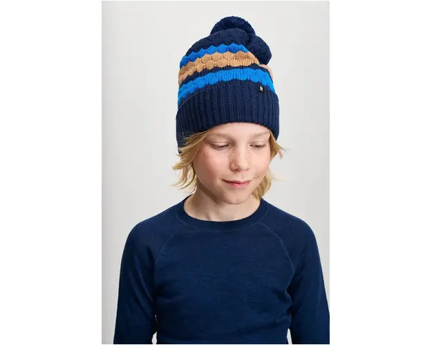 Reima sapca de lana pentru copii Pampula culoarea albastru marin, de lana, 5300234A