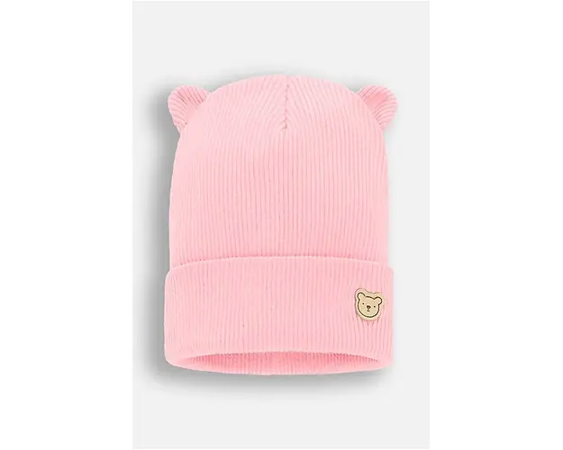 Coccodrillo caciula de bumbac pentru copii culoarea roz, bumbac, BASIC ACCESSORIES