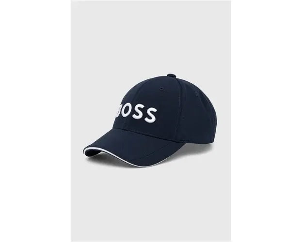 Boss Green sapca culoarea albastru marin, cu imprimeu, 50519247