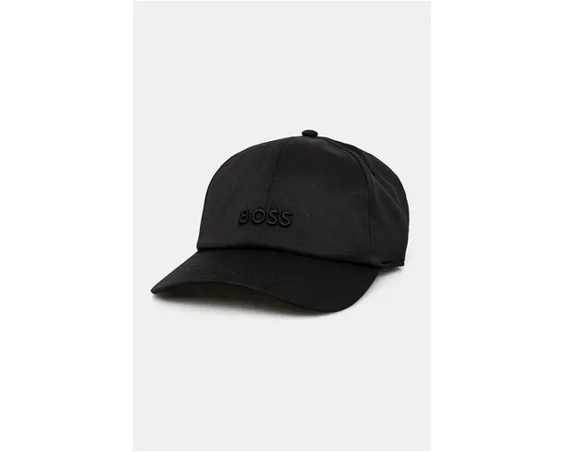 Boss Orange sapca culoarea negru, neted, 50519596