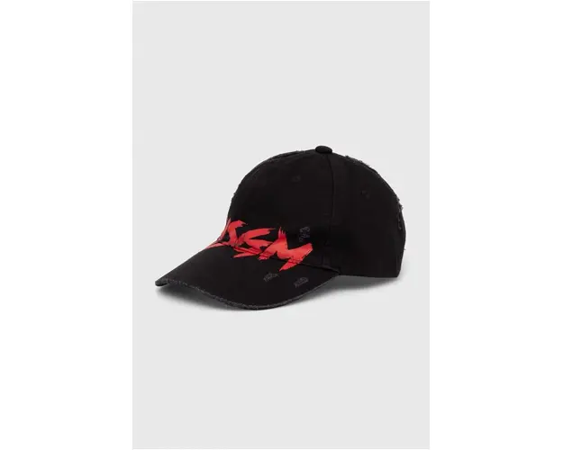 MSGM sapca de baseball din bumbac culoarea negru, cu imprimeu, 3740ML06.247578