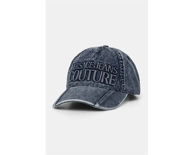 Versace Jeans Couture palarie din denim culoarea albastru marin, modelator, 77GAZK46 ZG302