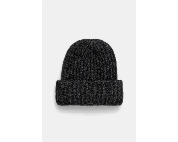 Sunflower caciula de lana culoarea gri, de lana, din tricot gros, 8025