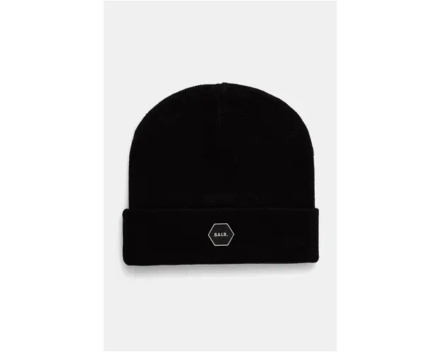 BALR. caciula din amestec de lana Hexline culoarea negru, B6120 1009