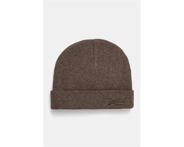 Superdry caciula din bumbac culoarea maro, bumbac, M9010184A-CBF