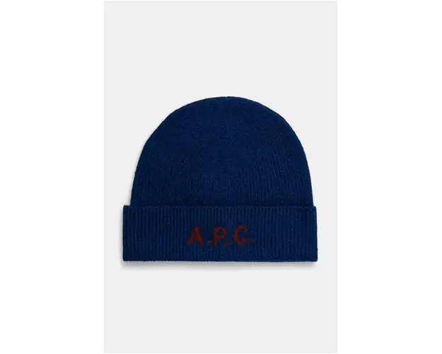 A.P.C. caciula de lana bonnet harry culoarea albastru marin, de lana, WVBDK.M25085