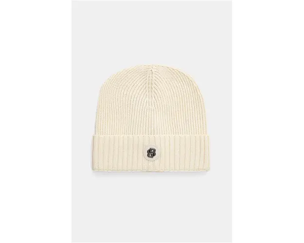 BOSS caciula de lana culoarea bej, de lana, 50512955