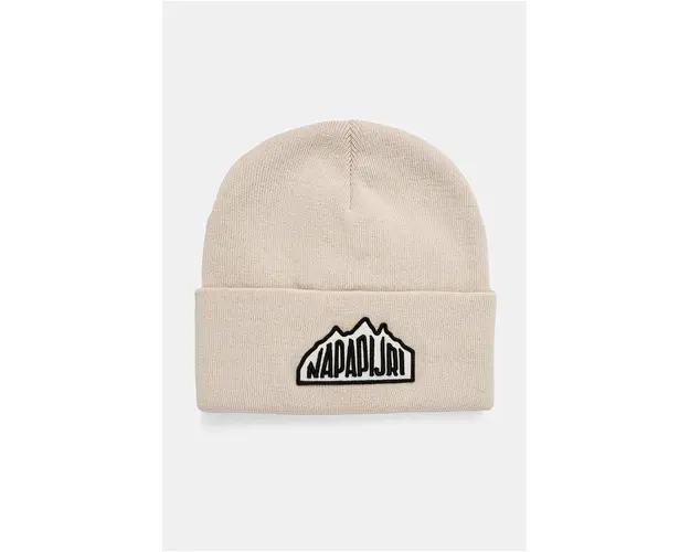 Napapijri caciula F-Mountain 2 culoarea bej, din tricot gros, NP0A4HXLN1J1
